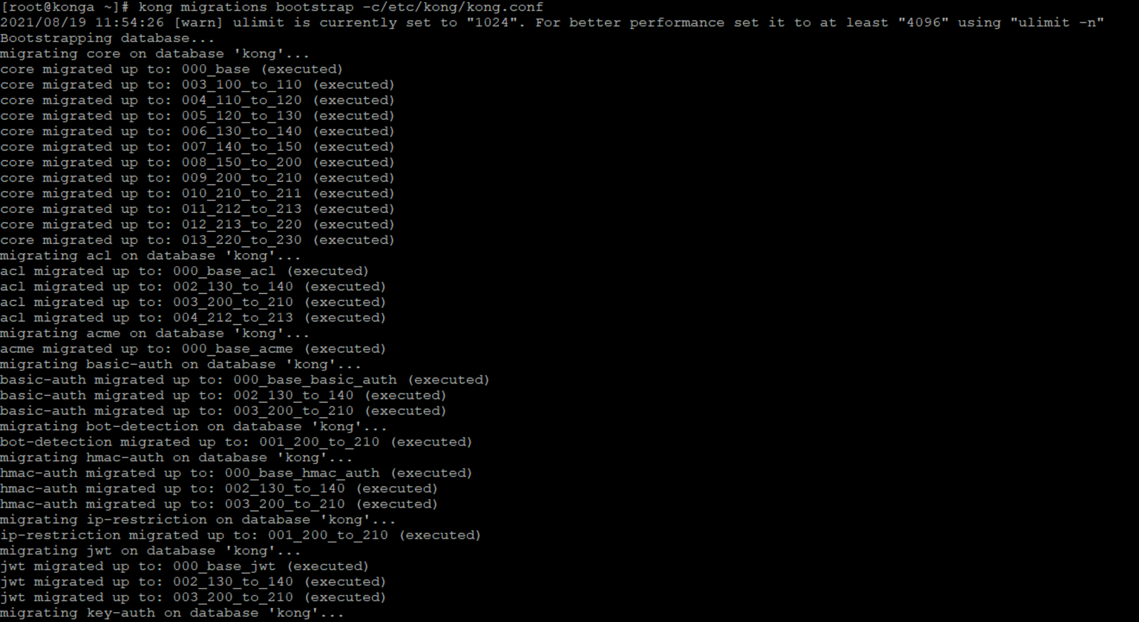 Install Kong and Konga on CentOS7